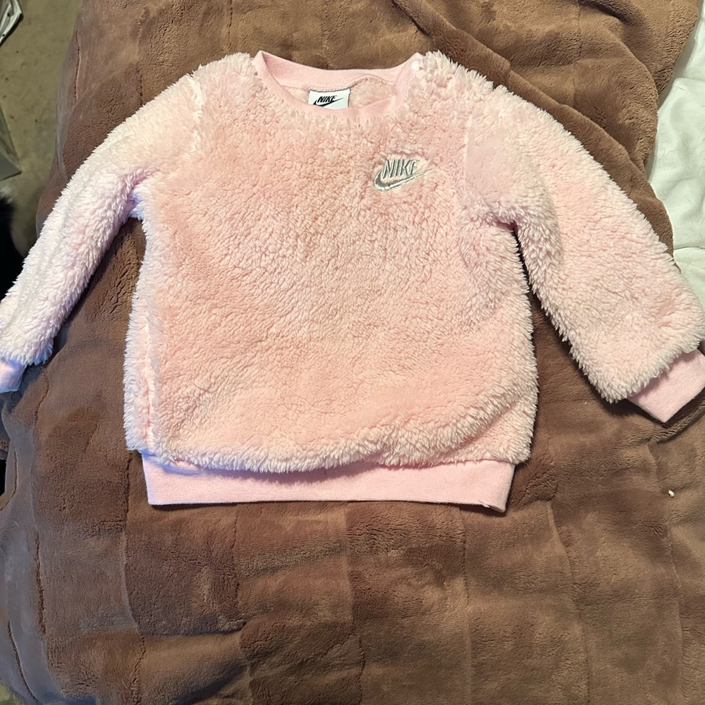 Nike Toddler Fuzzy Pink Sweatshirt